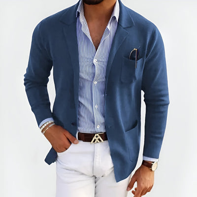 Jean | Casual Blazer med Stribet Skjorte