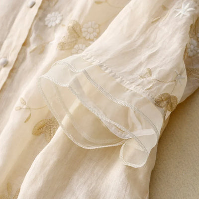 Clelia™ | Let og elegant broderet skjorte