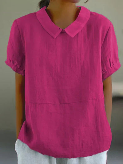 Amalie™ | Bluse med Krave i Relaxed Fit