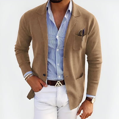 Jean | Casual Blazer med Stribet Skjorte