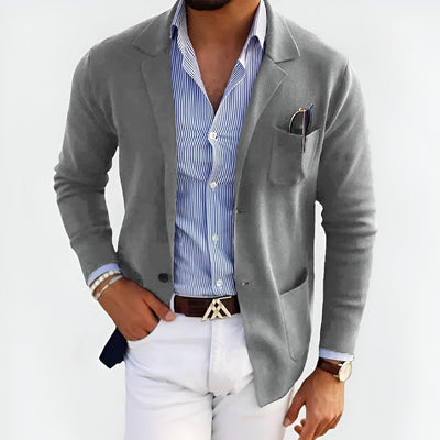 Jean | Casual Blazer med Stribet Skjorte