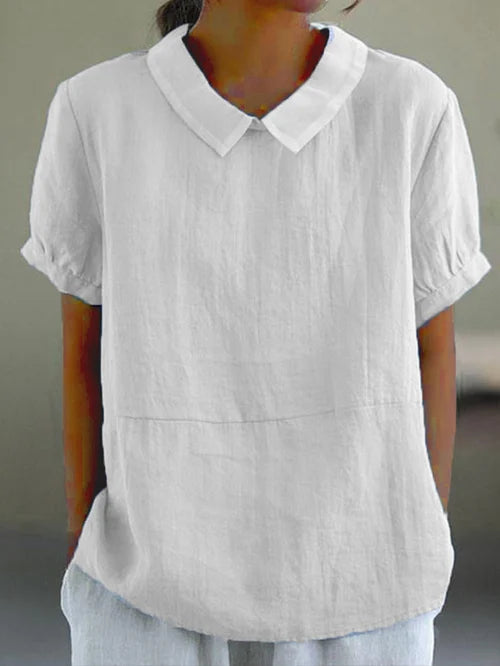 Amalie™ | Bluse med Krave i Relaxed Fit