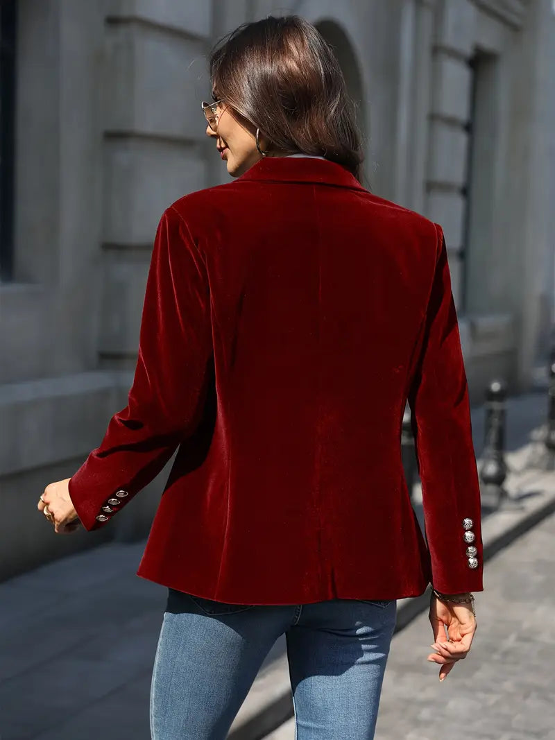 Caterina™ | Elegant blazer i velour