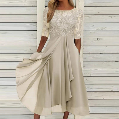 Rita | Elegant Blondekjole – Komfort og Raffinement til Enhver Anledning