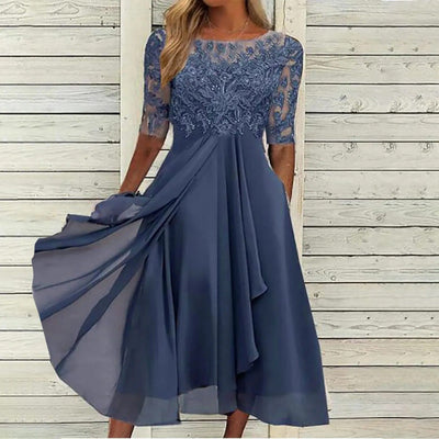 Rita | Elegant Blondekjole – Komfort og Raffinement til Enhver Anledning