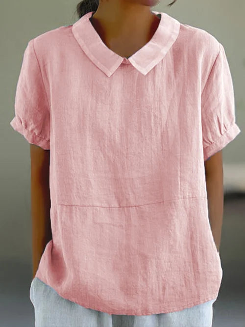 Amalie™ | Bluse med Krave i Relaxed Fit