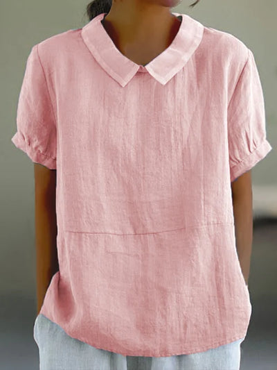 Amalie™ | Bluse med Krave i Relaxed Fit