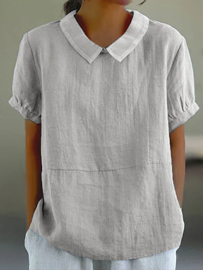 Amalie™ | Bluse med Krave i Relaxed Fit